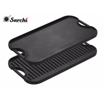 Pre-seasoned Cast Iron Reversible Griddle